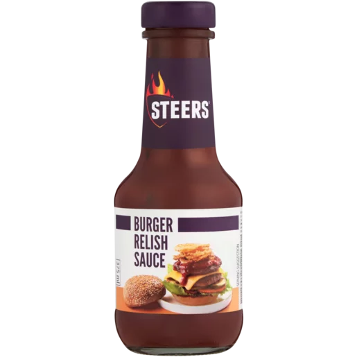 STEERS BURGER RELISH SAUCE 375ML