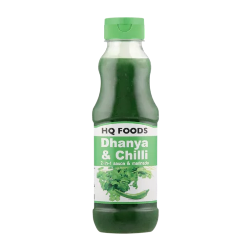 HQ DHANIYA/CHILLI SAUCE & MARINADE 500ML