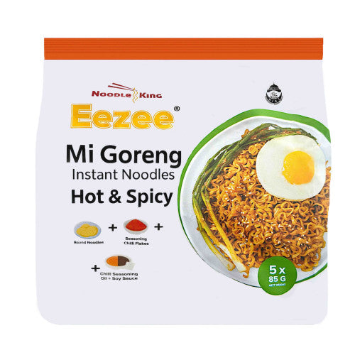 EEZEE MI GORENG HOT & SPICY NOODLES 5 PACK