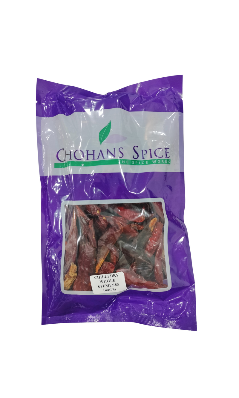CHILLI DRY WHOLE  STEMLESS 100GM