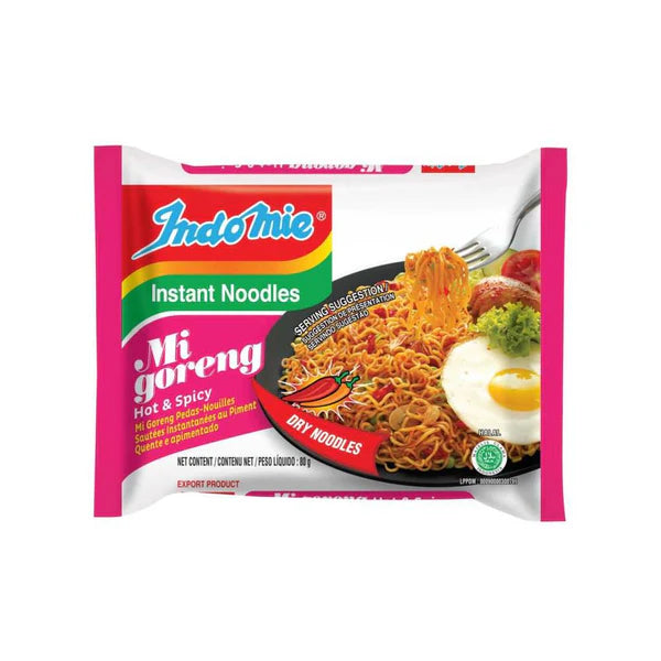 INDOMIE MI GORENG NOODLES HOT & SPICY 80GM