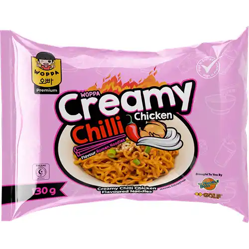 WOPPA CREAMY CHILLI CHICKEN 130GM