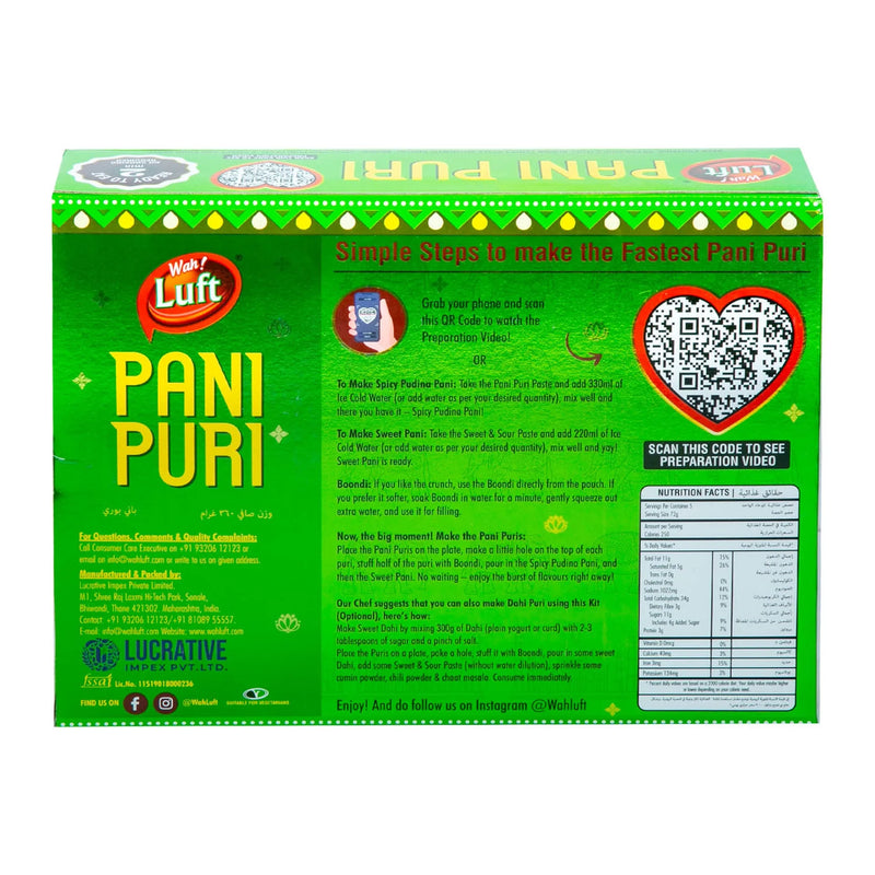 WAH LUFT PANI PURI KIT