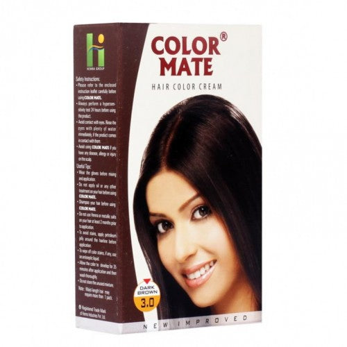 COLOR MATE DARK BROWN HAIR COLOR CREAM