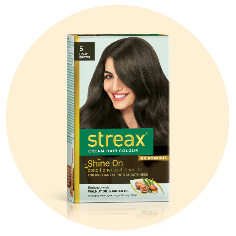 STREAX CREAM HAIR COLOUR LIGHT BROWN