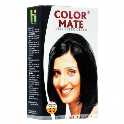 COLOR MATE NATURAL BLACK HAIR COLOR CREAM