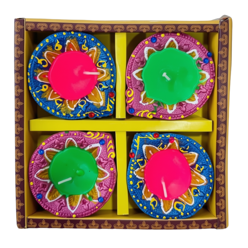 CLAY LAMPS WAX 4'S (RANDOM COLOURS)