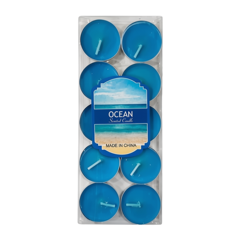 TEA LIGHTS OCEAN SCENTED 10's