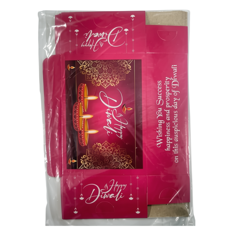 DIWALI PRINTED BOXES PINK 5's