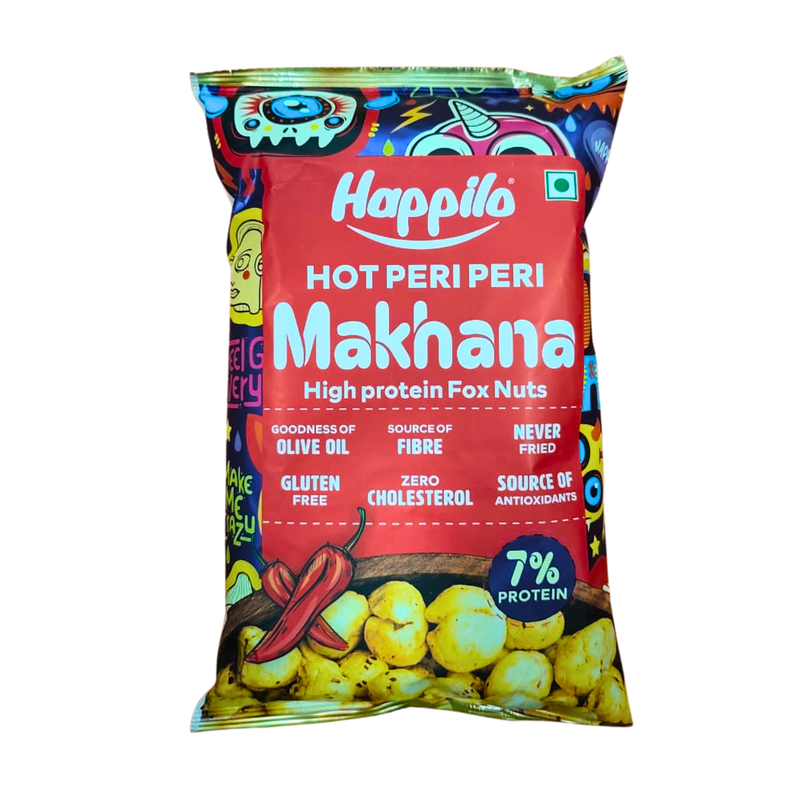 HAPPILO MAKHANA HOT PERI PERI 55GM