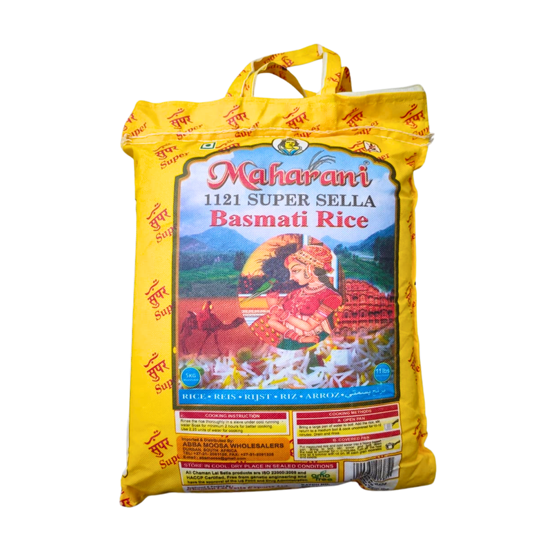 MAHARANI 1121 SUPER SELLA BASMATI RICE 5KG