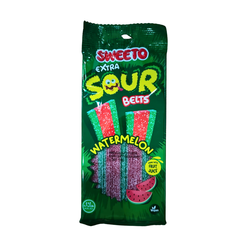 SWEETO EXTRA SOUR BELTS WATERMELON 75g