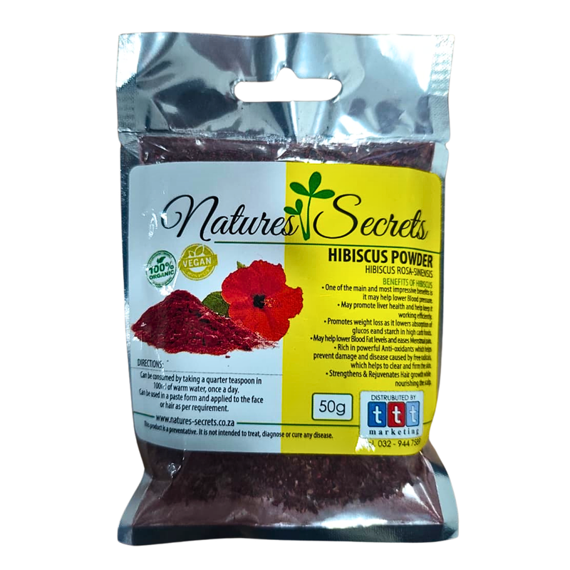 NATURES SECRETS HIBISCUS POWDER 50g