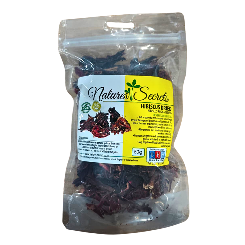 NATURES SECRETS HIBISCUS DRIED 50g