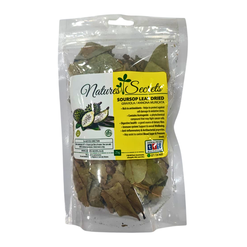 NATURES SECRETS DRIED SOURSOP LEAVES 25g