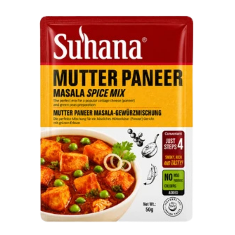 SUHANA MUTTER PANEER MASALA MIX 50g