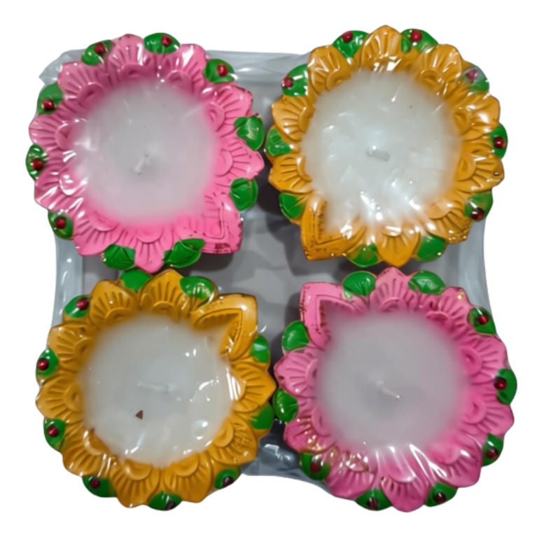 CLAY LAMPS WAX 4'S (RANDOM COLOURS)