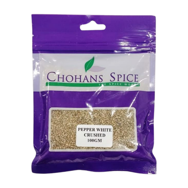 PEPPER WHITE CRUSHED 100GM