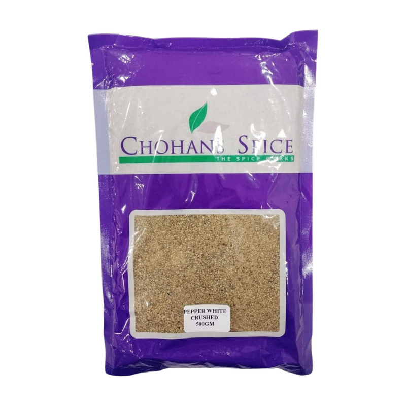 PEPPER WHITE CRUSHED 500GM