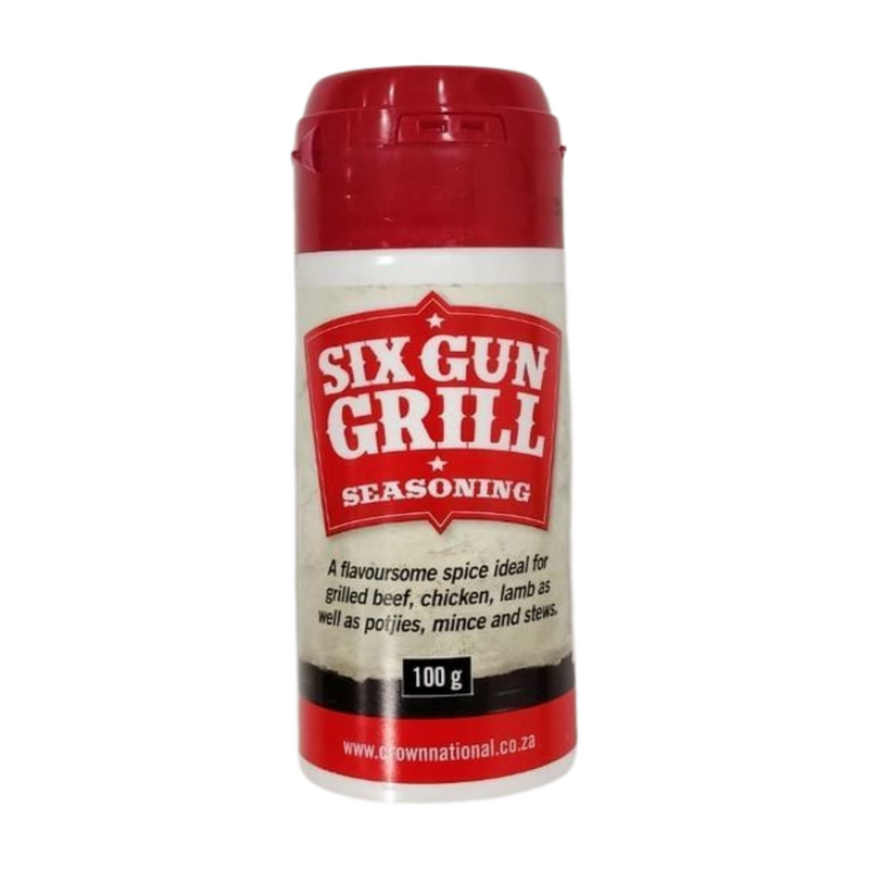 SIX GUN GRILL SEASONING SHAKER 100GM