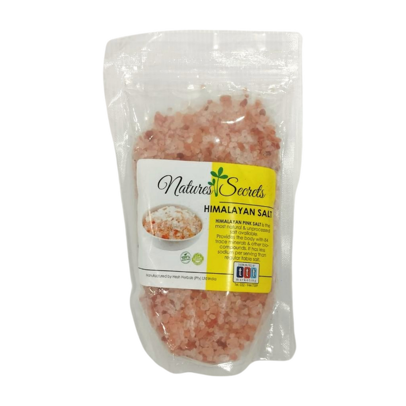 NATURES SECRET HIMALAYAN COARSE SALT 500GM