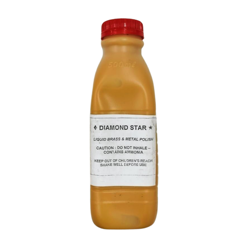 DIAMOND STAR LIQUID BRASS & METAL POLISH 500ML