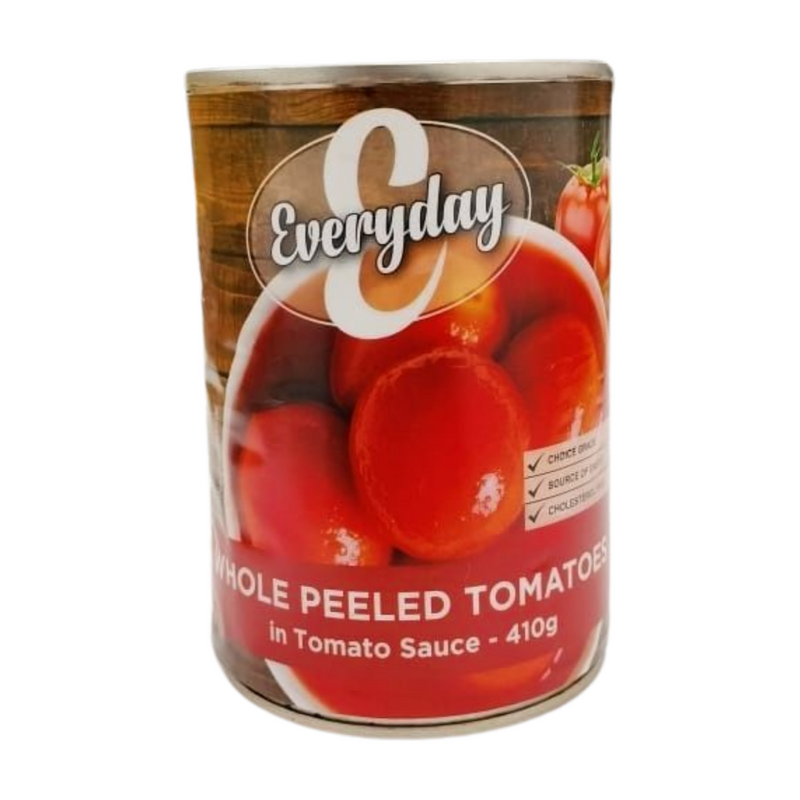 EVERYDAY WHOLE PEELED TOMATOES IN TOMATO SAUCE 410GM