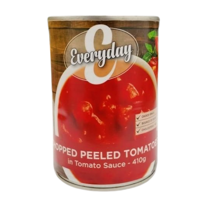 EVERYDAY CHOPPED PEEELED TOMATOES IN TOMATO SAUCE 410GM