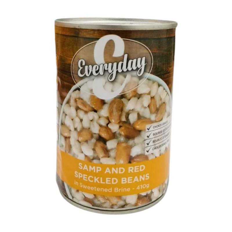 EVERYDAY SAMP & RED SPECKLED BEANS IN SWEETENED BRINE 410GM