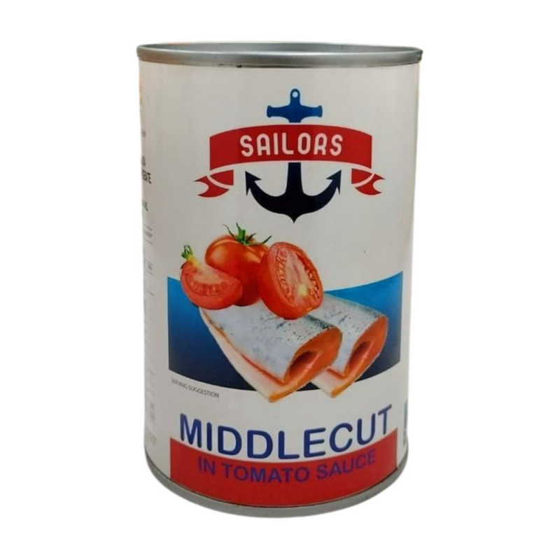 SAILORS MIDDLECUT IN TOMATOE SAUCE 400GM