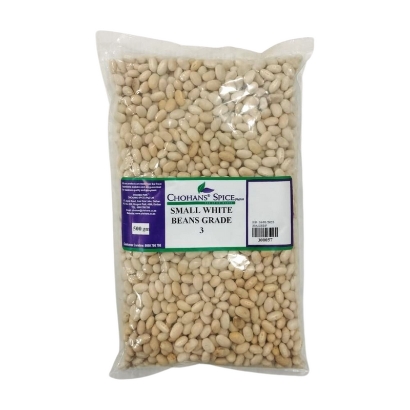 SMALL WHITE BEANS (GRADE 3) 500GM