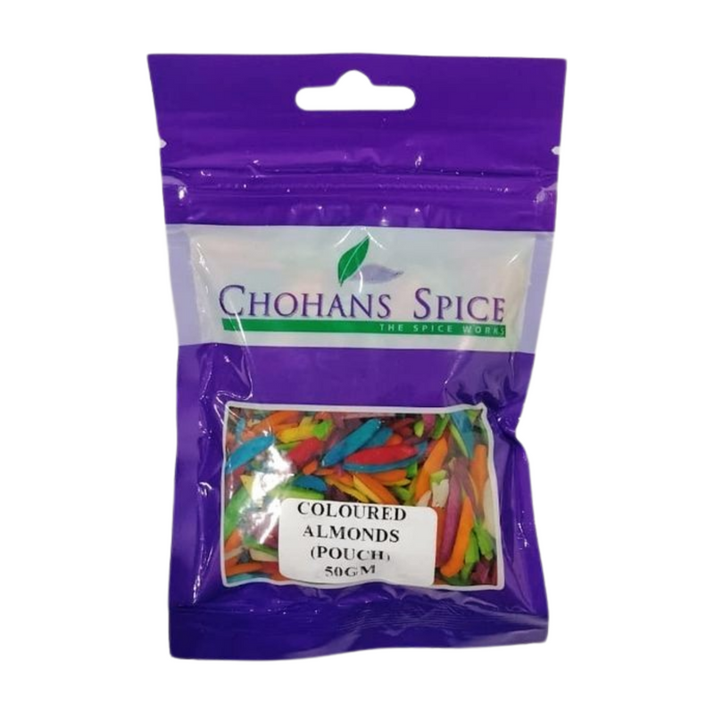 COLOURED ALMONDS (POUCH) 50GM