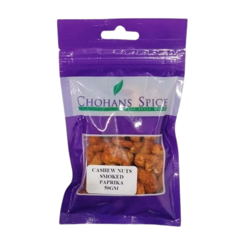 SMOKED PAPRIKA CASHEW NUTS 50GM