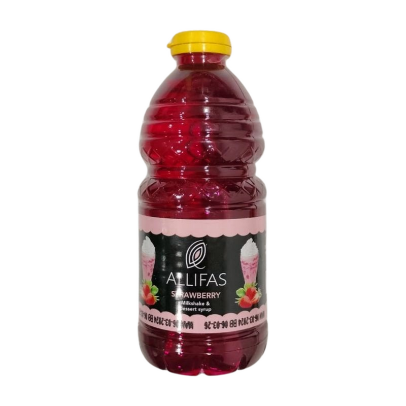ALLIFAS STRAWBERRY MILKSHAKE SYRUP 375ML