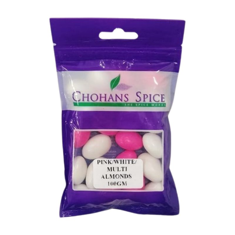 PINK & WHITE ALMONDS 100GM