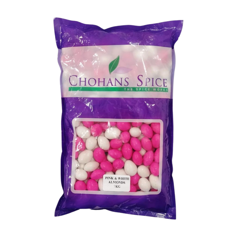 PINK & WHITE ALMONDS 1KG