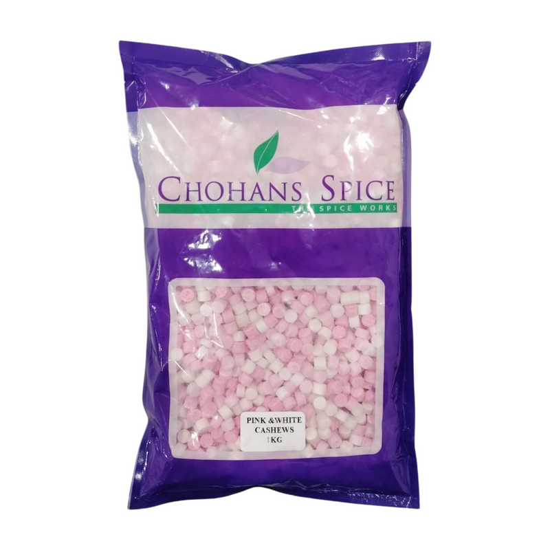PINK & WHITE CASHEWS 1KG