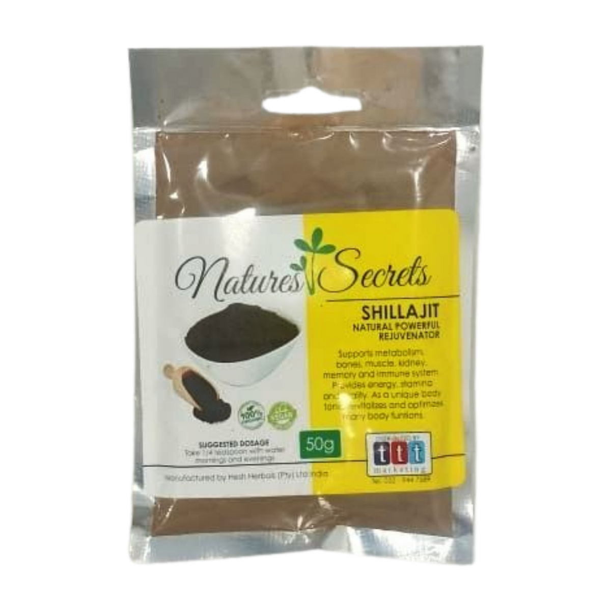 NATURES SECRET SHILLAJIT 50GM — Chohans Spice