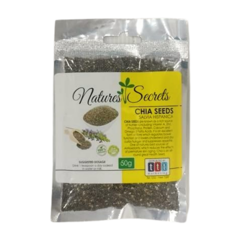 NATURES SECRET CHIA SEEDS 50GM