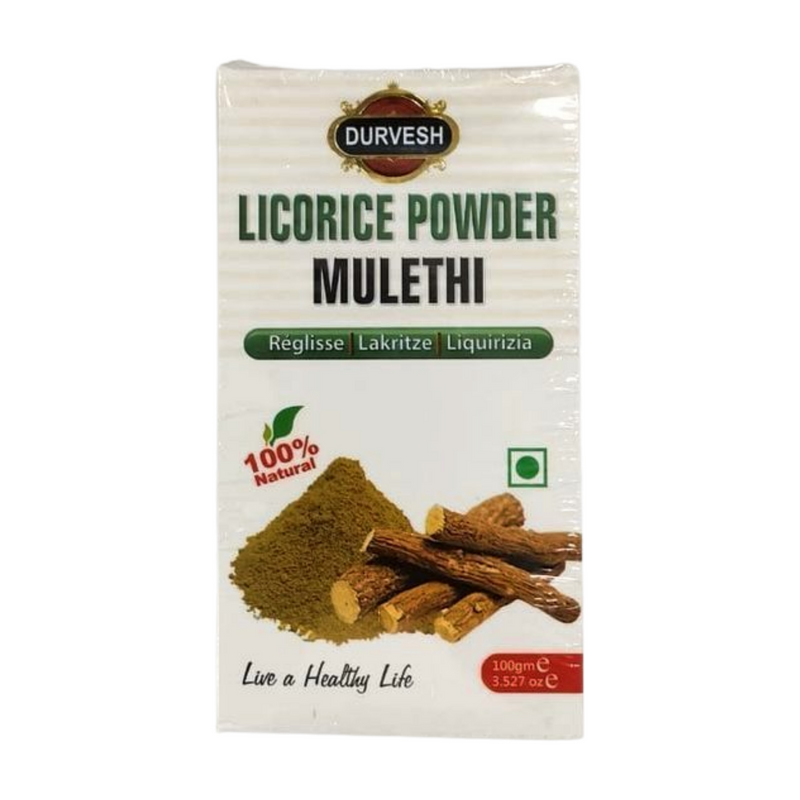 DURVESH LICORICE POWDER MULETHI (SWEET ROOT) 100GM