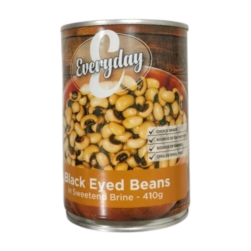 EVERYDAY BLACK EYED BEANS IN SWEETEND BRINE 410GM