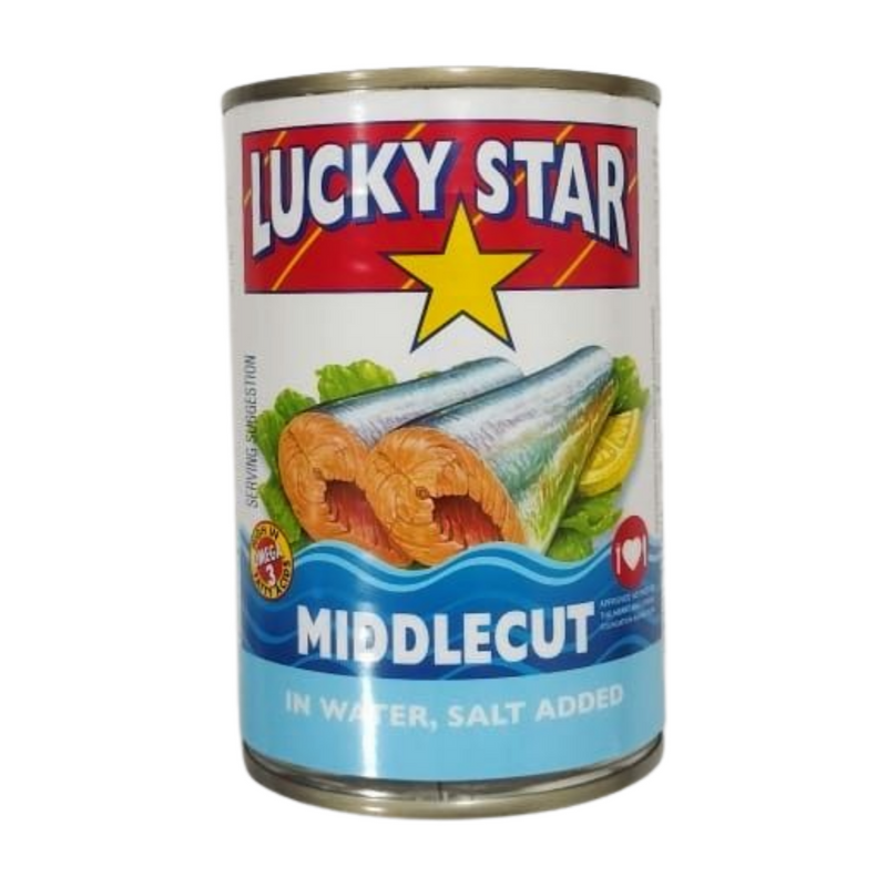 LUCKY STAR MIDDLECUT (IN WATER) 425GM
