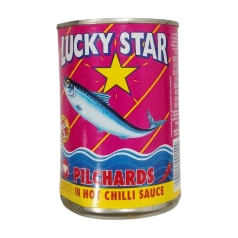 LUCKY STAR PILCHARDS IN HOT CHILLI SAUCE 400GM