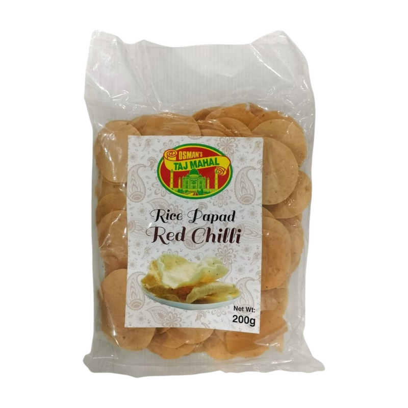 OSMANS RED CHILLI RICE PAPAD 200GM