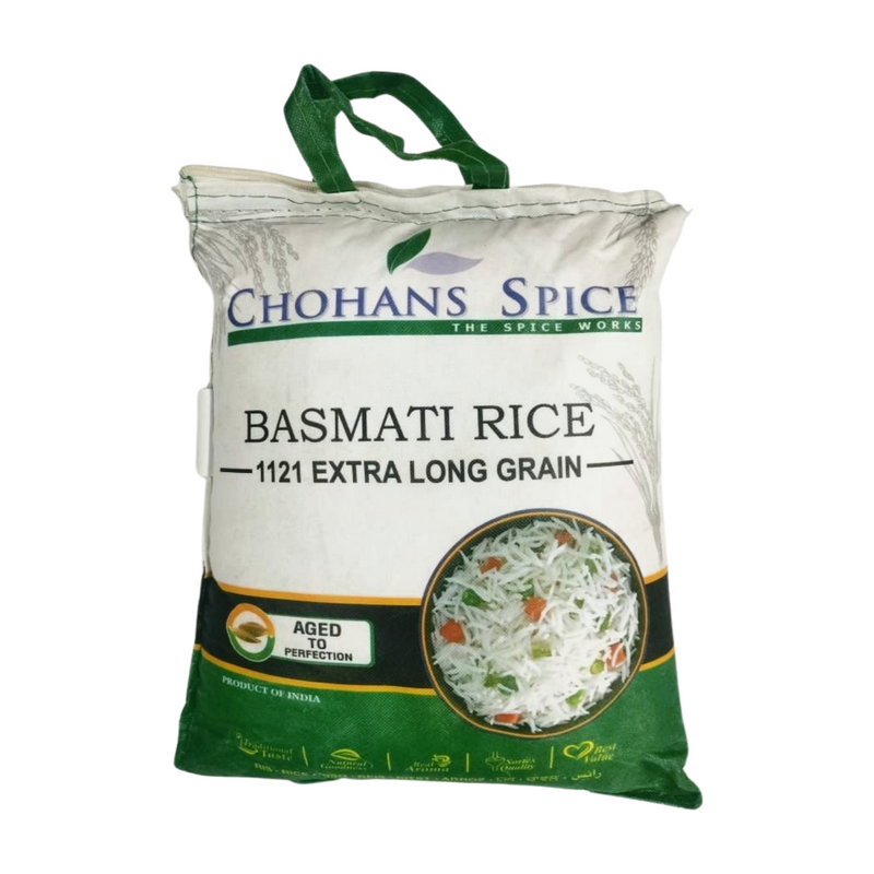 CHOHANS 1121 WHITE BASMATI RICE 5KG