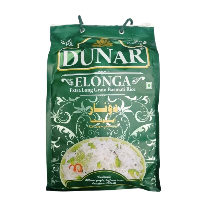 DUNAR ELONGA EXTRA LONG BASMATI RICE 5KG