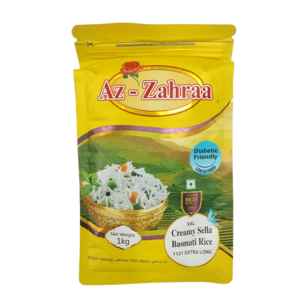 AZ-ZAHRAA CREAMY STELLA BASMATI RICE 1KG — Chohans Spice