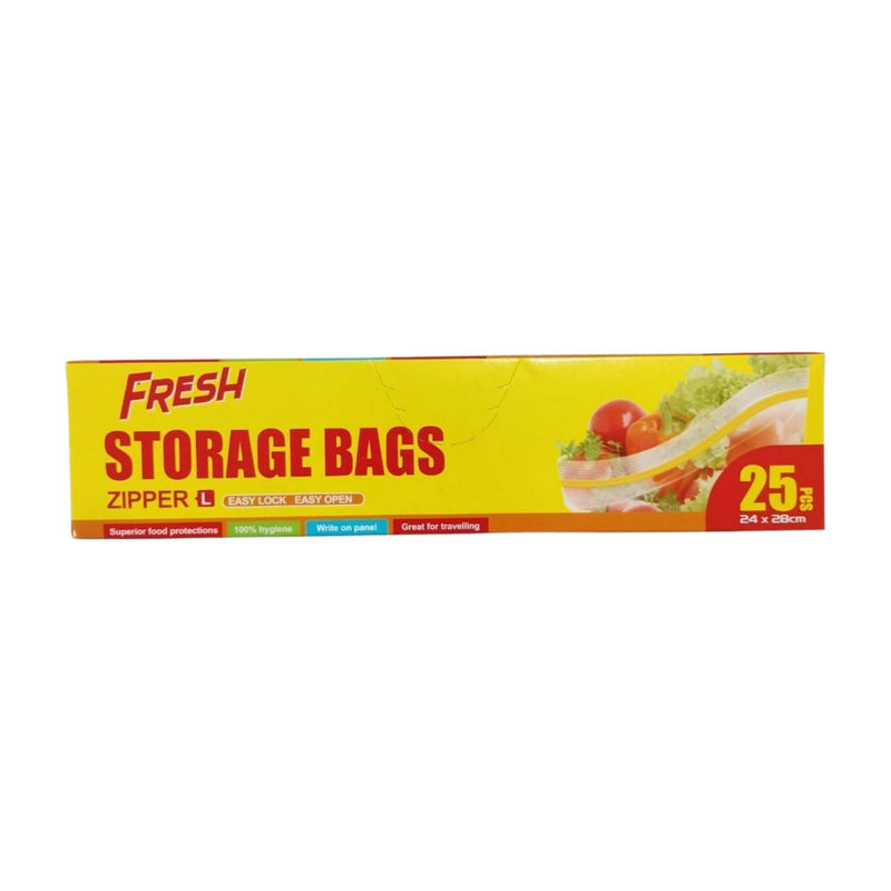 FRESH STORAGE BAGS 24CM x 28CM 25'S
