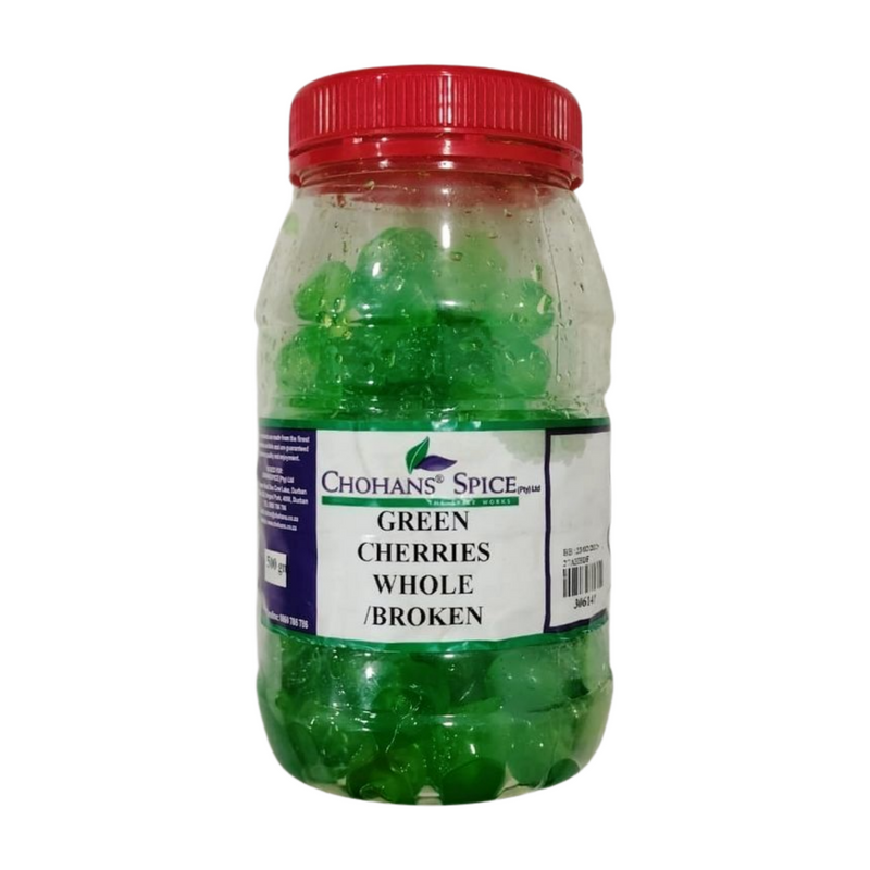 GREEN CHERRIES WHOLE/ BROKEN 500GM