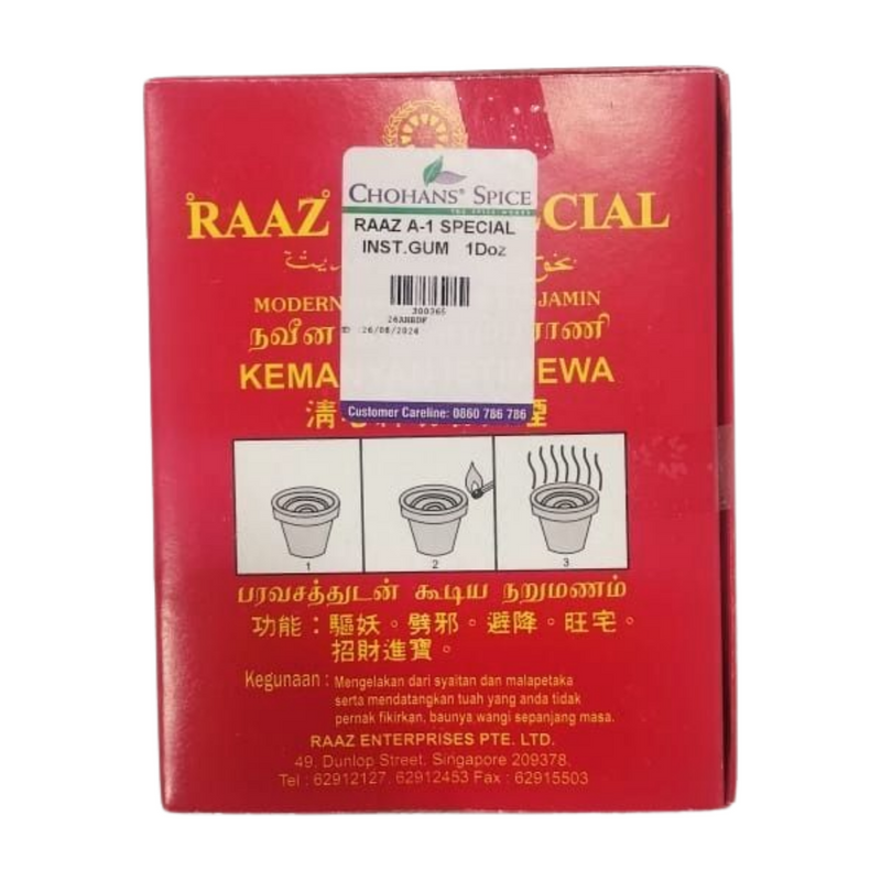 RAAZ A-1 SPECIAL INSTANT GUM 12'S